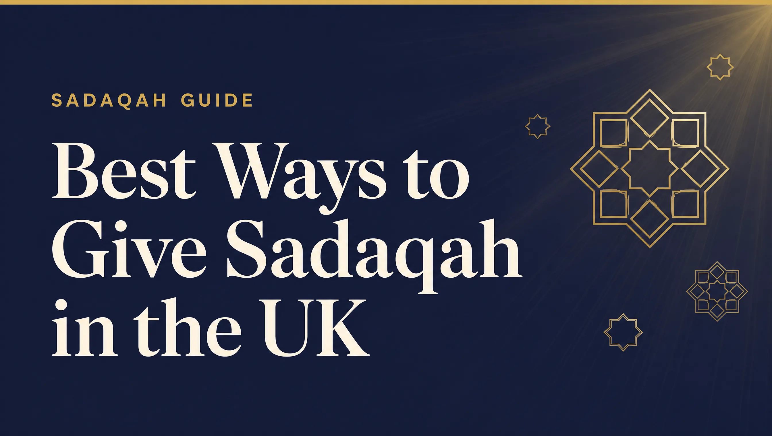 Best Ways to Give Sadaqah in the UK: 8 Methods Compared