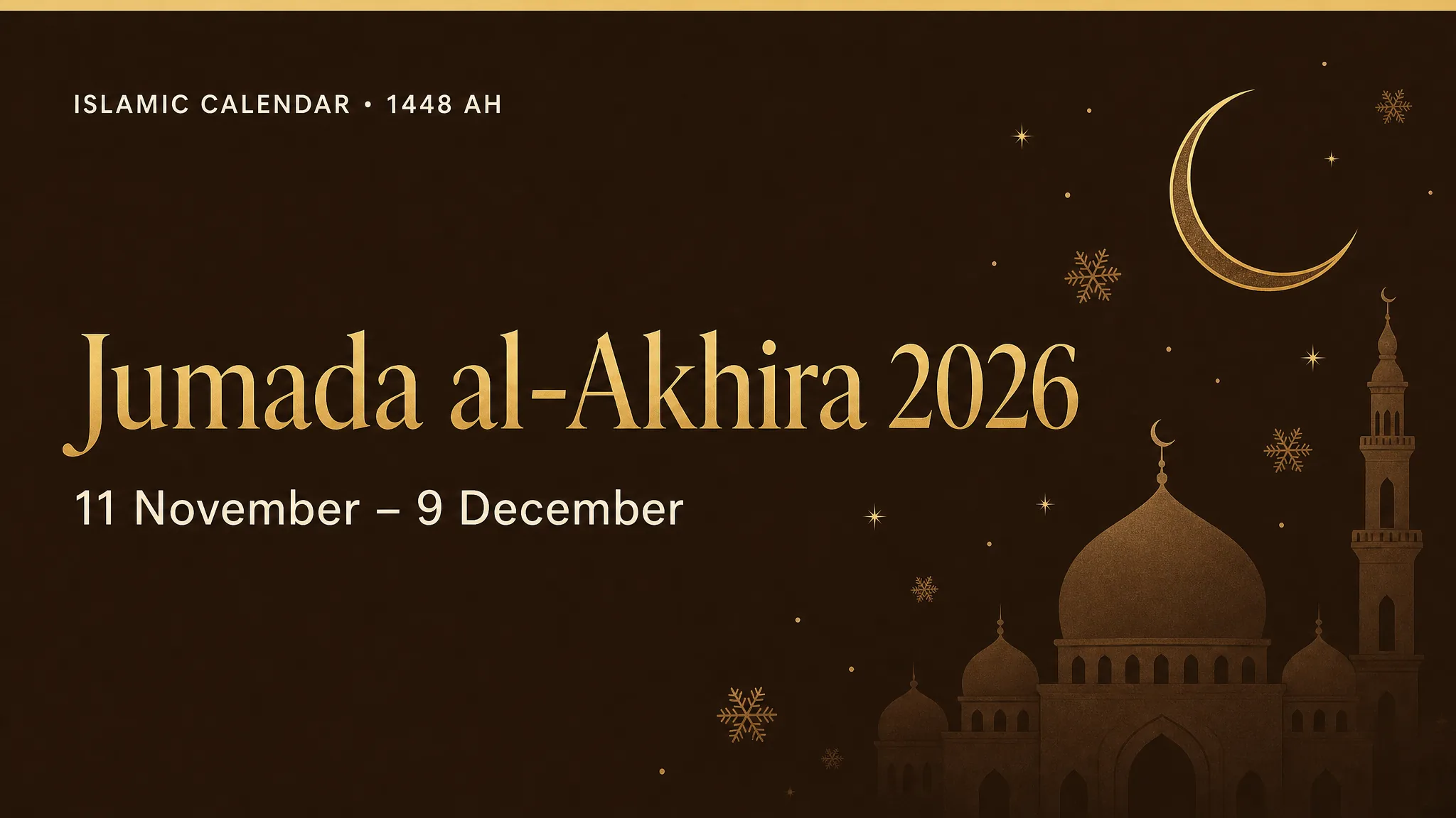 Jumada al-Akhira 2026: Dates, Meaning & Significance