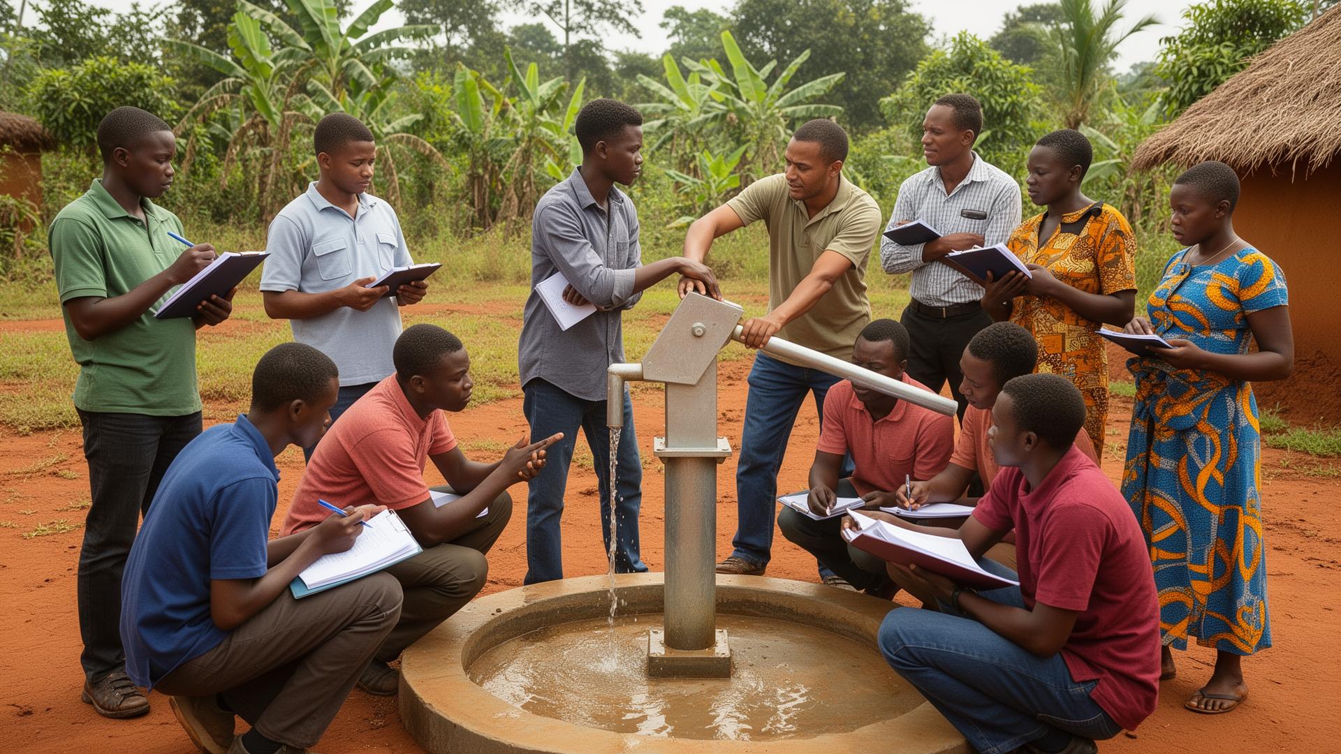 HNCO local technicians training community members